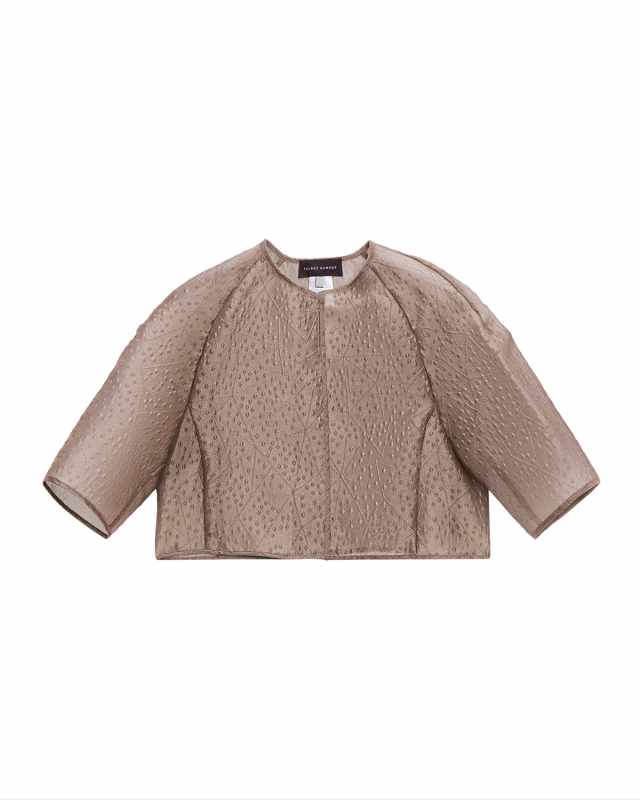 Rivet Organza Crop Bolero Jacket
